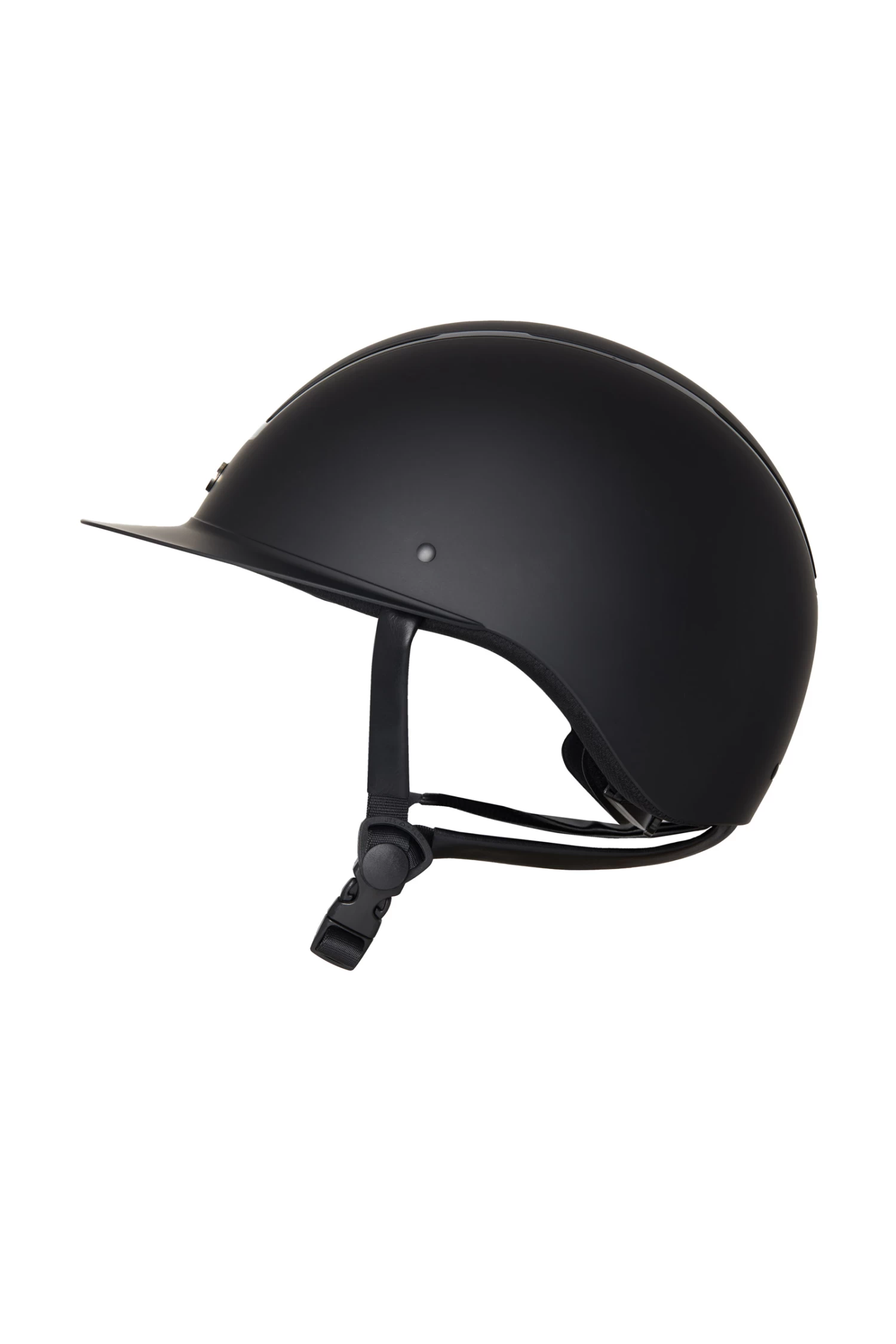 Horze Noir Riding Helmet With Shiny Frame & Sun Visor 5 Horze Noir Riding Helmet With Shiny Frame & Sun Visor - Image 3