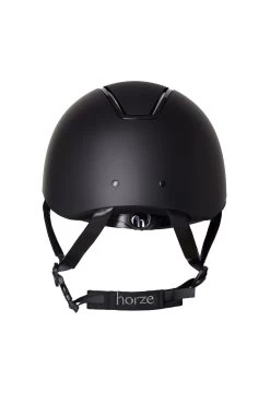 Horze Noir Riding Helmet With Shiny Frame & Sun Visor 25 Horze Noir Riding Helmet With Shiny Frame & Sun Visor -Sports - Equestrian Riding Shop 30084 BL 4