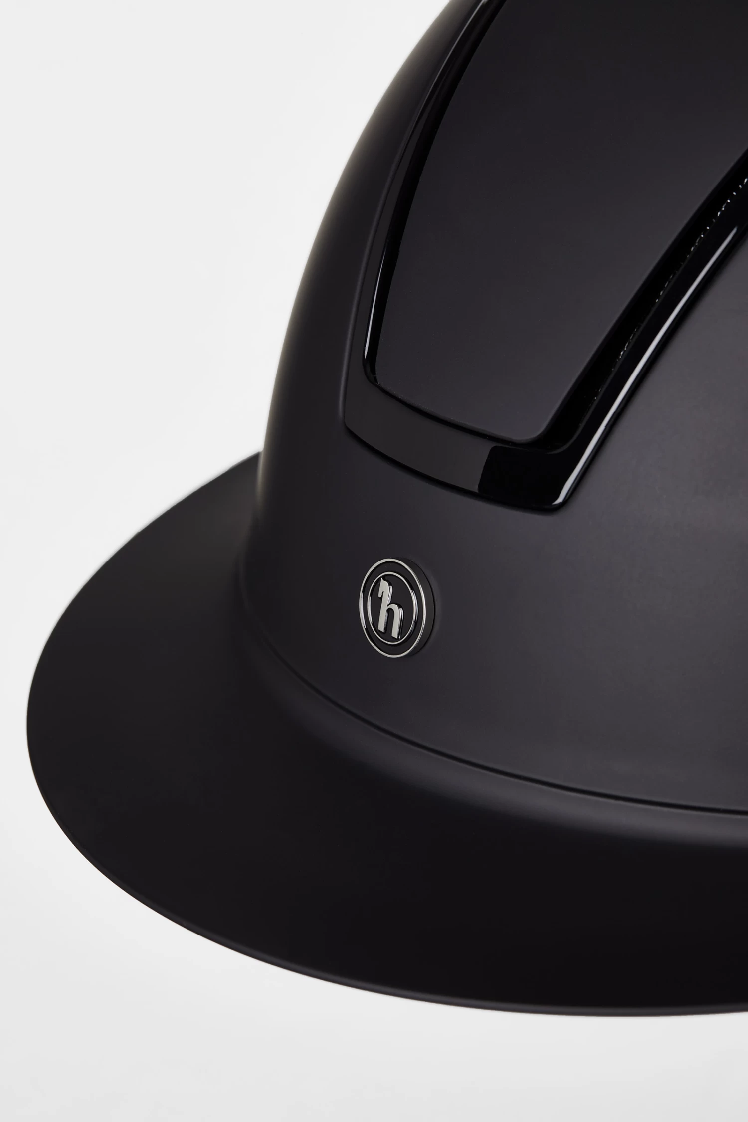 Horze Noir Riding Helmet With Shiny Frame & Sun Visor 7 Horze Noir Riding Helmet With Shiny Frame & Sun Visor - Image 5