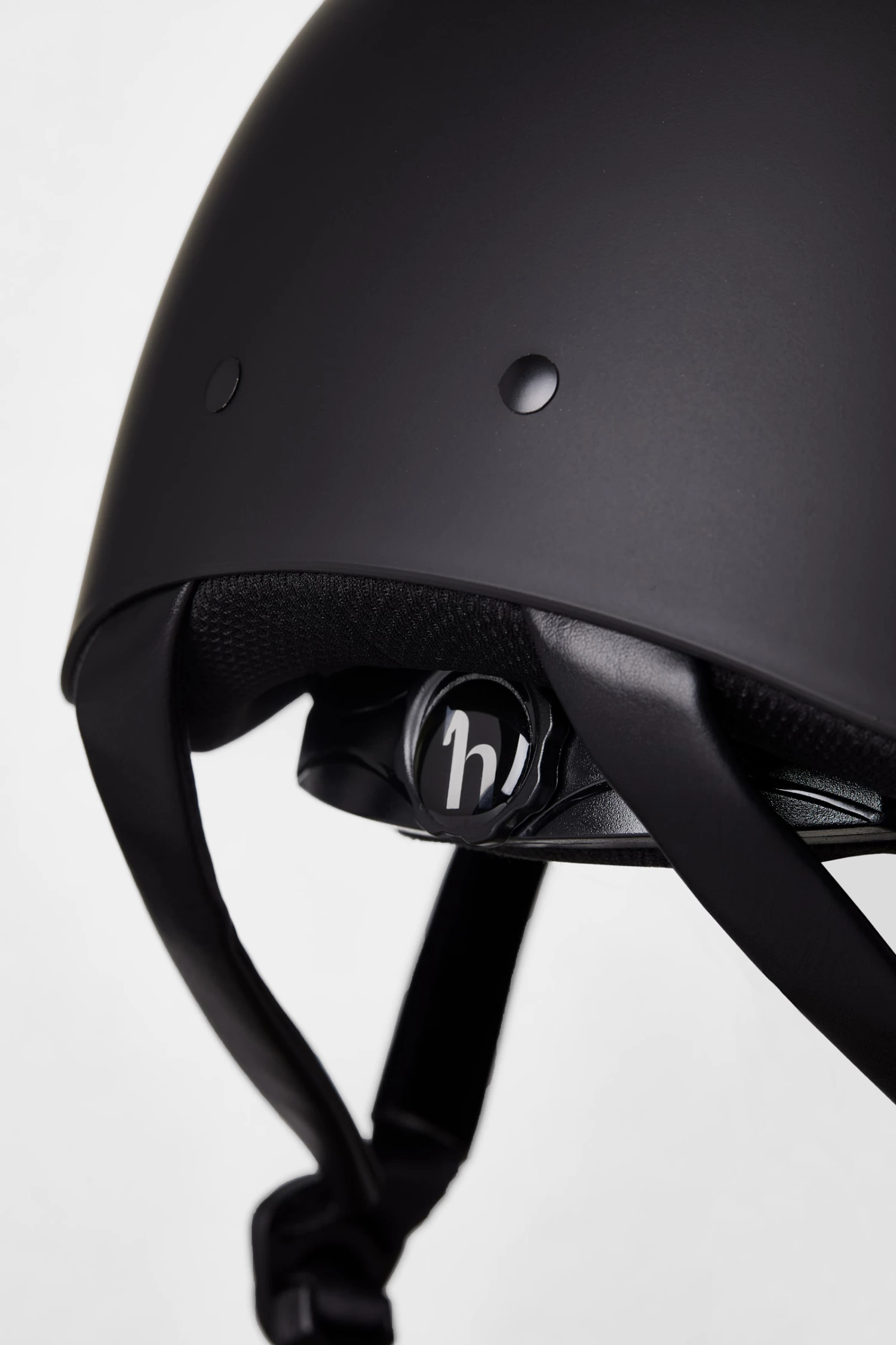 Horze Noir Riding Helmet With Shiny Frame & Sun Visor 8 Horze Noir Riding Helmet With Shiny Frame & Sun Visor - Image 6