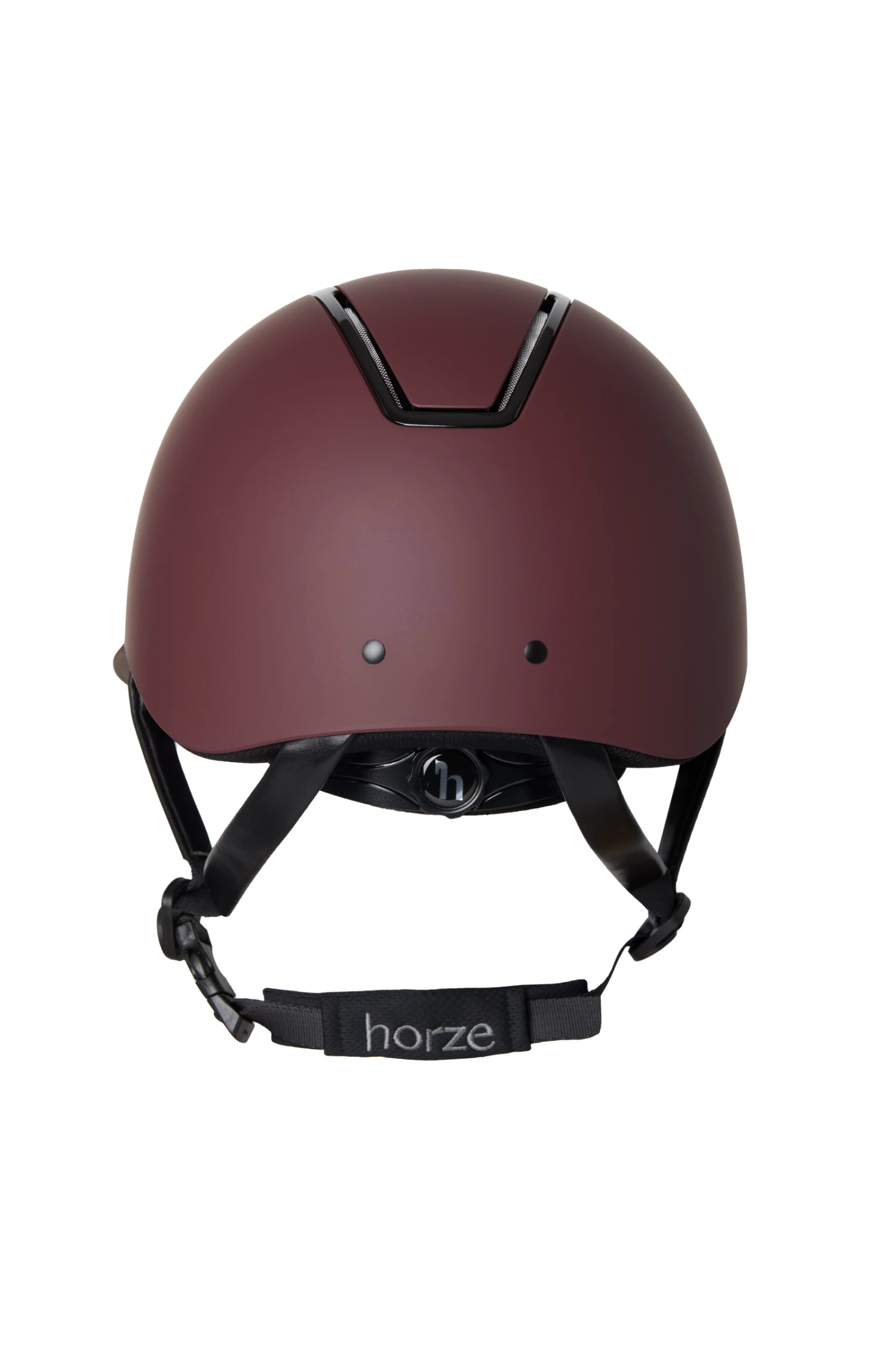 Horze Noir Riding Helmet With Shiny Frame & Sun Visor 19 Horze Noir Riding Helmet With Shiny Frame & Sun Visor - Image 17