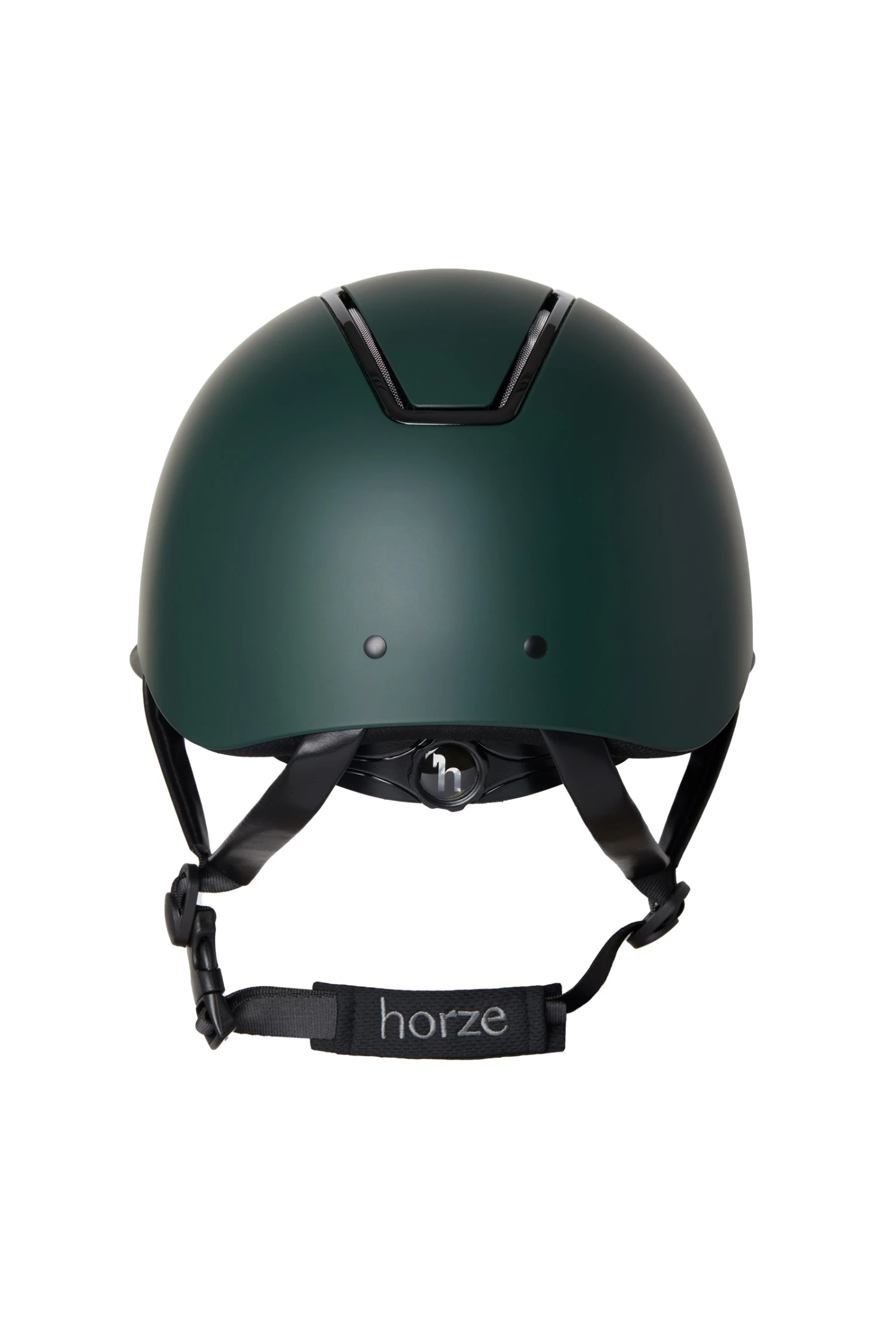 Horze Noir Riding Helmet With Shiny Frame & Sun Visor 12 Horze Noir Riding Helmet With Shiny Frame & Sun Visor - Image 10