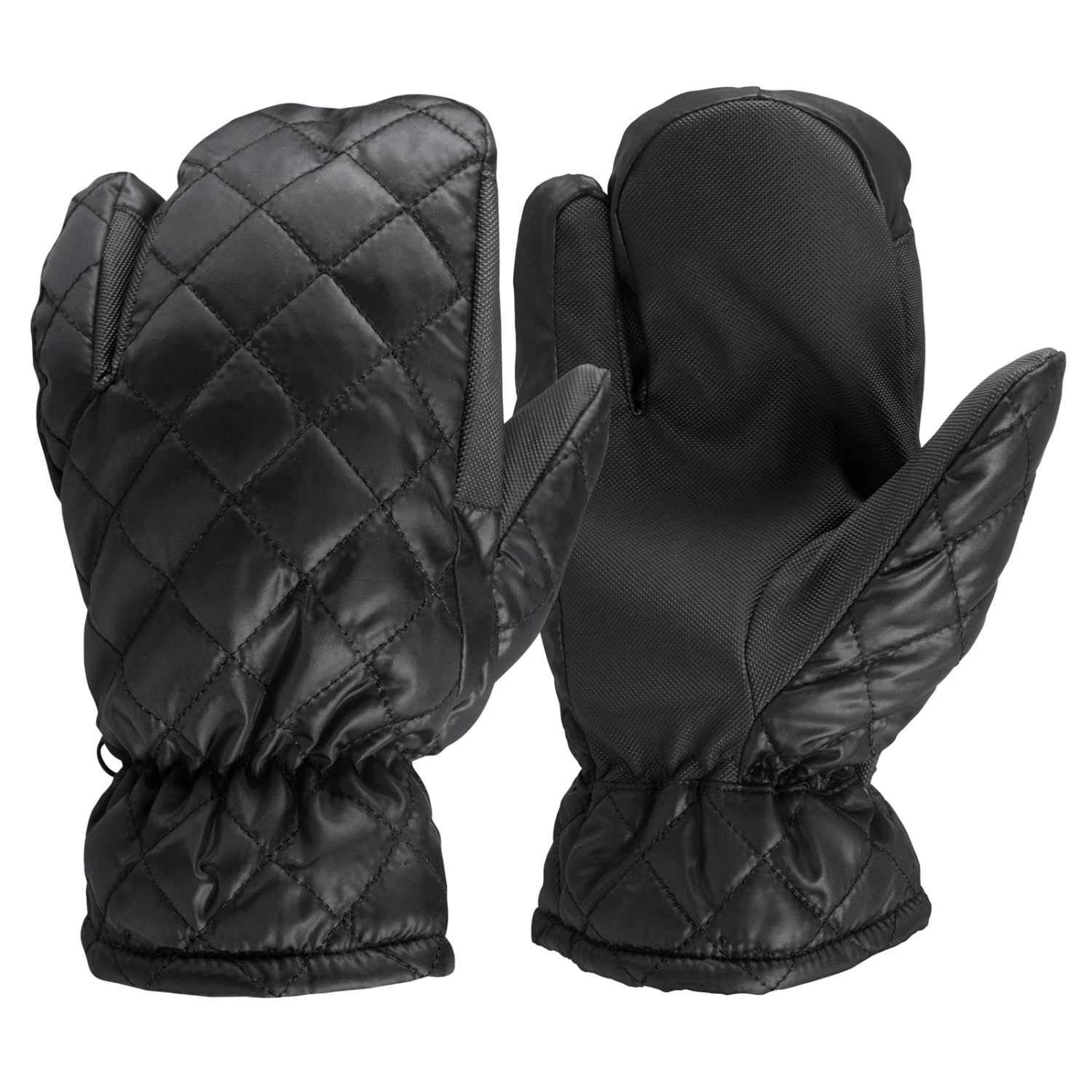 Horze Quilted 3-finger Winter Riding Gloves 3 Horze Quilted 3-finger Winter Riding Gloves