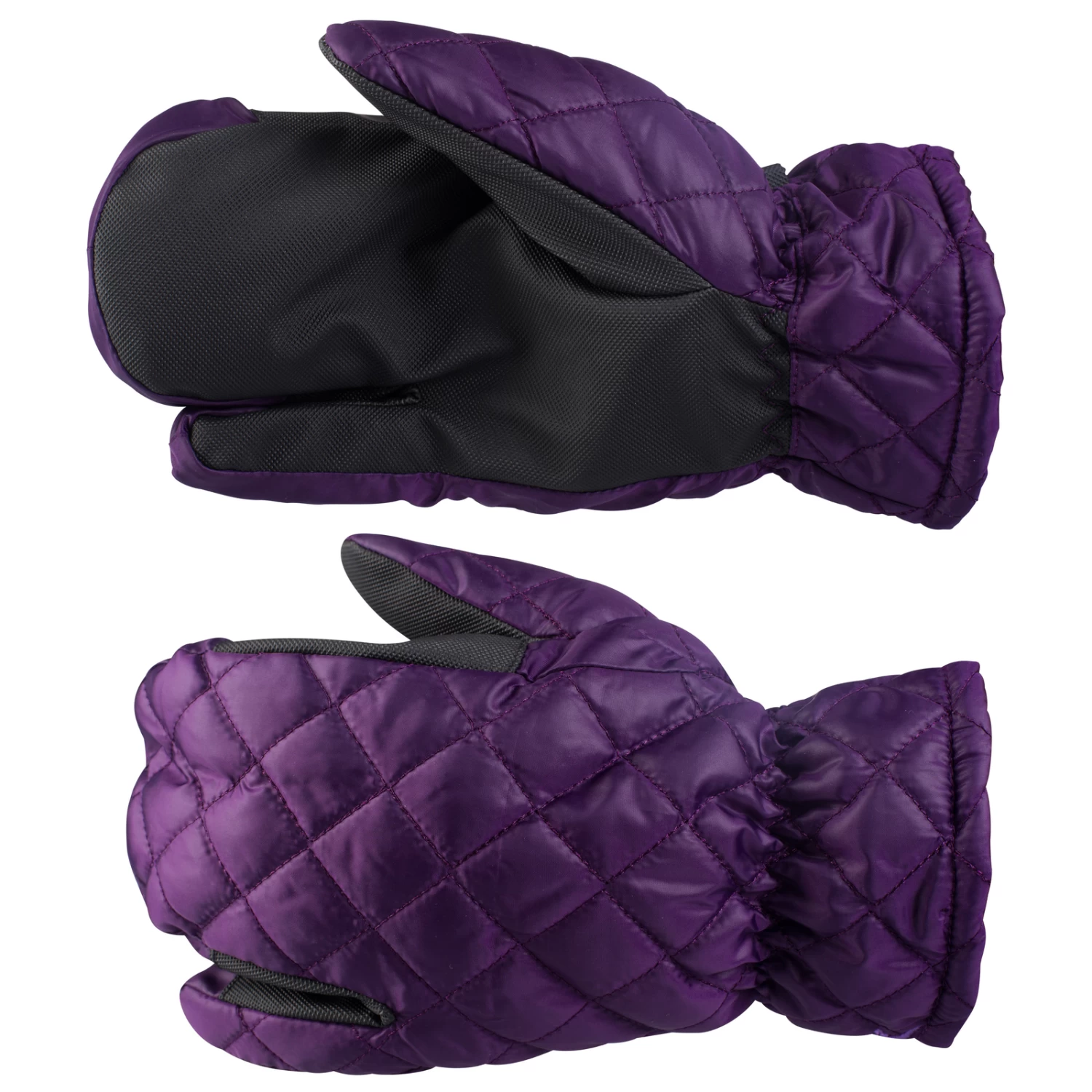 Horze Quilted 3-finger Winter Riding Gloves 4 Horze Quilted 3-finger Winter Riding Gloves - Image 2