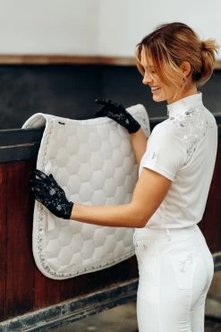 Horze Edina Women's Printed Riding Gloves 32 Horze Edina Women's Printed Riding Gloves -Sports - Equestrian Riding Shop 31729 BL 5