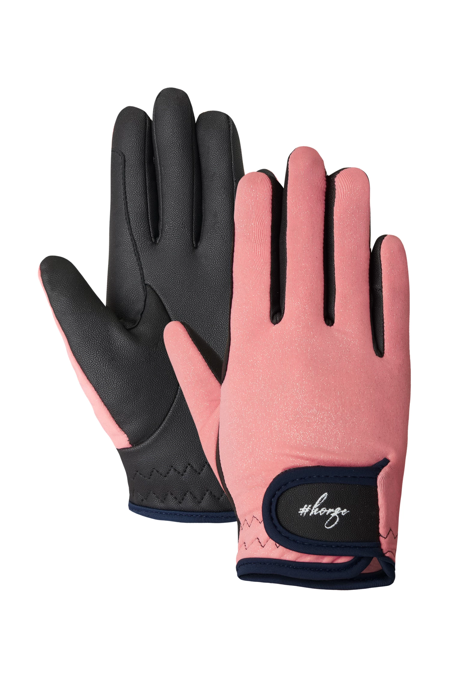 Horze Finola Kid's Glitter Riding Gloves 3 Horze Finola Kid's Glitter Riding Gloves