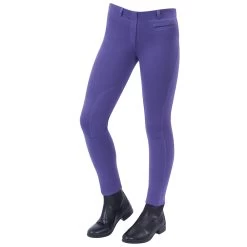 Dublin Supa-fit Pull On Knee Patch Jodhpurs, Junior -Sports - Equestrian Riding Shop 323896 PU 1