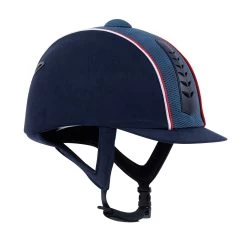 Dublin Silver Pro Piped Helmet (52-55) -Sports - Equestrian Riding Shop 323906 DB WH RE 5