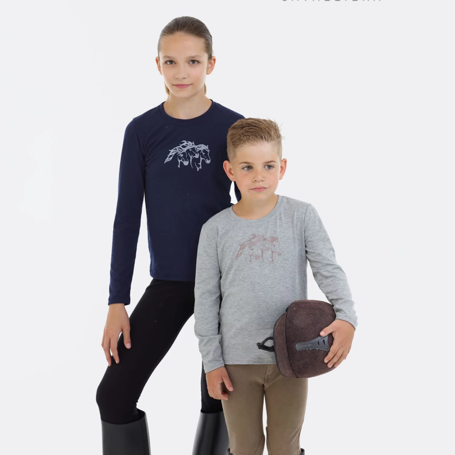 Cavalliera Riding Top For Kids Long Sleeve, IVY 6 Cavalliera Riding Top For Kids Long Sleeve, IVY - Image 4