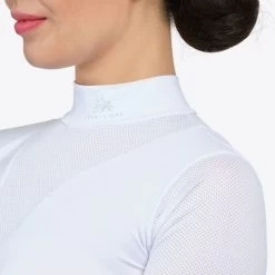 Cavalliera Riding Show Shirt High Style Long Sleeve -Sports - Equestrian Riding Shop 330132 WH WH 3