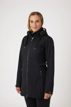 Horze Freya Women's Long Soft-shell Riding Jacket -Sports - Equestrian Riding Shop 33154 BL 2