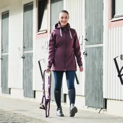 Horze Freya Women's Long Soft-shell Riding Jacket -Sports - Equestrian Riding Shop 33154 PRPU 4