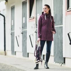 Horze Freya Women's Long Soft-shell Riding Jacket -Sports - Equestrian Riding Shop 33154 PRPU 5