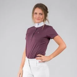 Horze Blaire Women's Short-Sleeved Functional Show Shirt -Sports - Equestrian Riding Shop 33221 EDPU 1