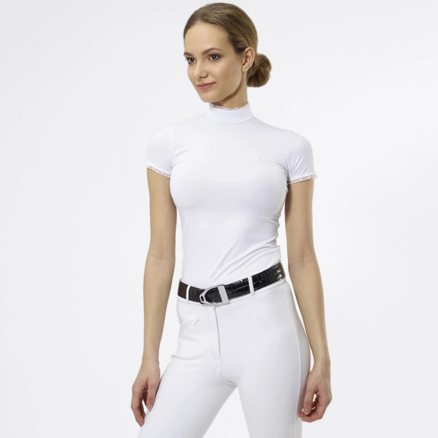 Cavalliera Princess Short Sleeve Riding Show Shirt 5 Cavalliera Princess Short Sleeve Riding Show Shirt - Image 3