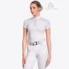 Cavalliera Silver Pop Short Sleeve Riding Show Shirt 1 Cavalliera Silver Pop Short Sleeve Riding Show Shirt -Sports - Equestrian Riding Shop 332346 WH 1