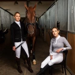 Cavalliera Universe Long Sleeve Riding Show Shirt -Sports - Equestrian Riding Shop 332354 WH BL 3