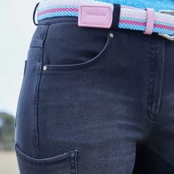 Dublin Shona Knee Patch Denim Breeches For Women -Sports - Equestrian Riding Shop 333099 AG 3