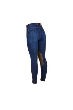 Dublin Shona Knee Patch Denim Breeches For Women -Sports - Equestrian Riding Shop 333099 DNB 1