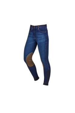 Dublin Shona Knee Patch Denim Breeches For Women -Sports - Equestrian Riding Shop 333099 DNB 2