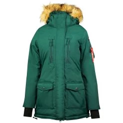 Horze Brooke Women's Long Parka Riding Jacket -Sports - Equestrian Riding Shop 33353 BTGR 1
