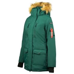 Horze Brooke Women's Long Parka Riding Jacket -Sports - Equestrian Riding Shop 33353 BTGR 2