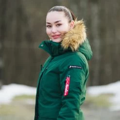 Horze Brooke Women's Long Parka Riding Jacket -Sports - Equestrian Riding Shop 33353 BTGR 6