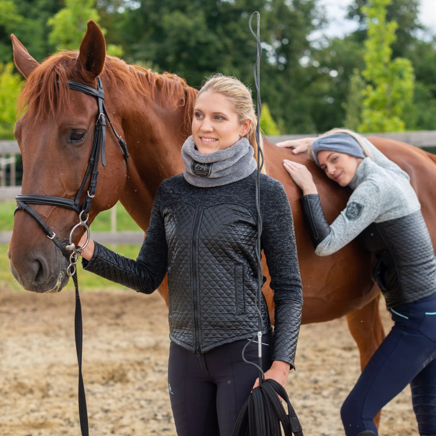 Cavalliera Capital Knitted Riding Jacket W/ Waterproof Inserts 6 Cavalliera Capital Knitted Riding Jacket W/ Waterproof Inserts - Image 4