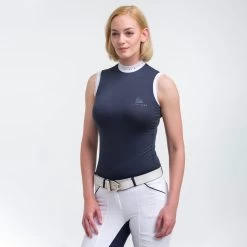 Cavalliera Crystal Show Shirt Sleeveless -Sports - Equestrian Riding Shop 333727 DB 2