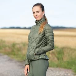 Horze Elena Women's Lightweight Padded Riding Jacket -Sports - Equestrian Riding Shop 33407 LDGR 4