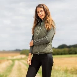Horze Martina Women's Lightweight Padded Riding Vest -Sports - Equestrian Riding Shop 33410 LDGR 5