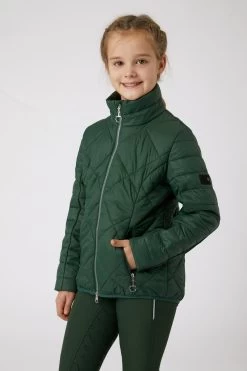 Horze Elena Kids Lightweight Padded Riding Jacket -Sports - Equestrian Riding Shop 33412 MVGR 3