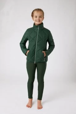 Horze Elena Kids Lightweight Padded Riding Jacket -Sports - Equestrian Riding Shop 33412 MVGR 4