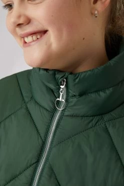 Horze Elena Kids Lightweight Padded Riding Jacket -Sports - Equestrian Riding Shop 33412 MVGR 7