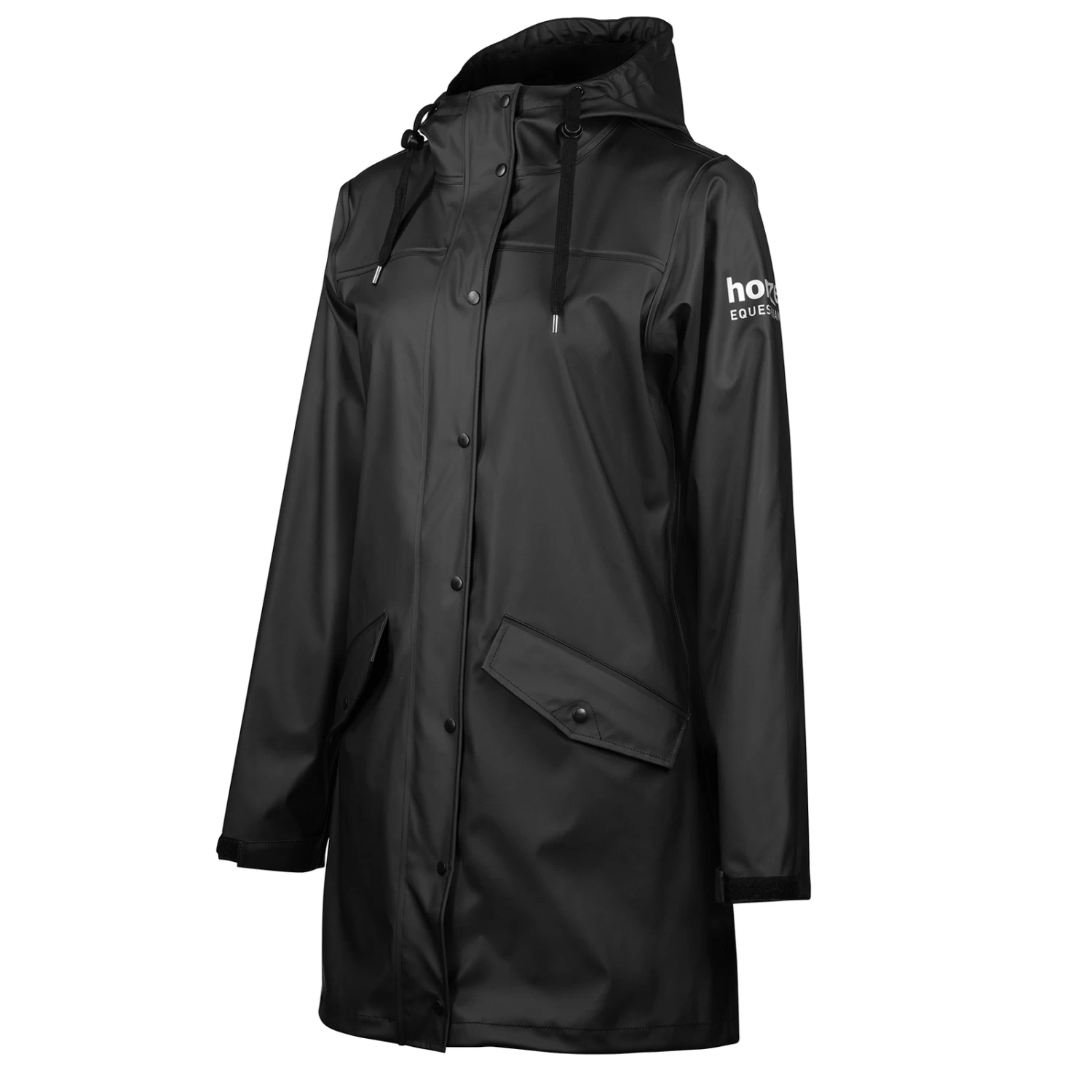 Horze Billie Women's PU Rain Riding Jacket 4 Horze Billie Women's PU Rain Riding Jacket - Image 2