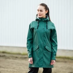Horze Billie Women's PU Rain Riding Jacket 23 Horze Billie Women's PU Rain Riding Jacket -Sports - Equestrian Riding Shop 33435 BTGR 5