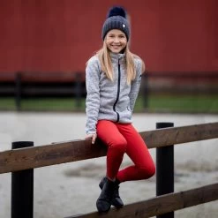 Horze Theodor Kids Mélange Knit Fleece Riding Jacket 10 Horze Theodor Kids Mélange Knit Fleece Riding Jacket -Sports - Equestrian Riding Shop 33446 AG 4