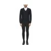 Cavalleria Toscana Men's Wool Knit Honeycomb V-Neck Sweater -Sports - Equestrian Riding Shop 334888 DB 1