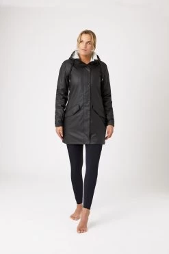 Horze Billie Women's PU Rain Riding Jacket With Fleece -Sports - Equestrian Riding Shop 33501 BL 3