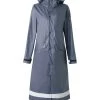 Horze Hazel Women's Long Raincoat With Slits 2 Horze Hazel Women's Long Raincoat With Slits -Sports - Equestrian Riding Shop 33503 vdb 01
