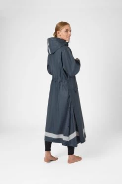 Horze Hazel Women's Long Raincoat With Slits -Sports - Equestrian Riding Shop 33503 vdb 04