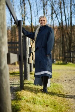 Horze Hazel Women's Long Raincoat With Slits -Sports - Equestrian Riding Shop 33503 vdb 08