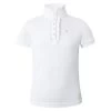 Horze Christel Kids Short Sleeve Ruffle Show Shirt 1 Horze Christel Kids Short Sleeve Ruffle Show Shirt -Sports - Equestrian Riding Shop 33527 WH 4
