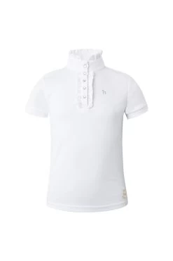 Horze Christel Kids Short Sleeve Ruffle Show Shirt