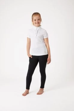 Horze Christel Kids Short Sleeve Ruffle Show Shirt -Sports - Equestrian Riding Shop 33527 WH 6