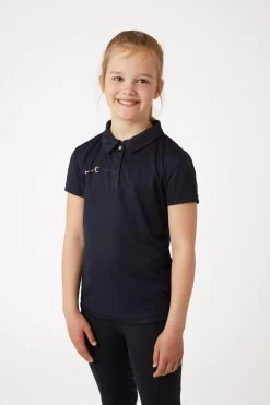 Horze Denise Kids Functional Short Sleeve Polo Shirt -Sports - Equestrian Riding Shop 33529 VDB 2