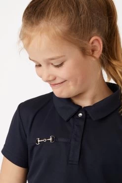 Horze Denise Kids Functional Short Sleeve Polo Shirt -Sports - Equestrian Riding Shop 33529 VDB 5