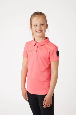 Horze Denise Kids Functional Short Sleeve Polo Shirt -Sports - Equestrian Riding Shop 33529 pi 02
