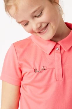 Horze Denise Kids Functional Short Sleeve Polo Shirt -Sports - Equestrian Riding Shop 33529 pi 05