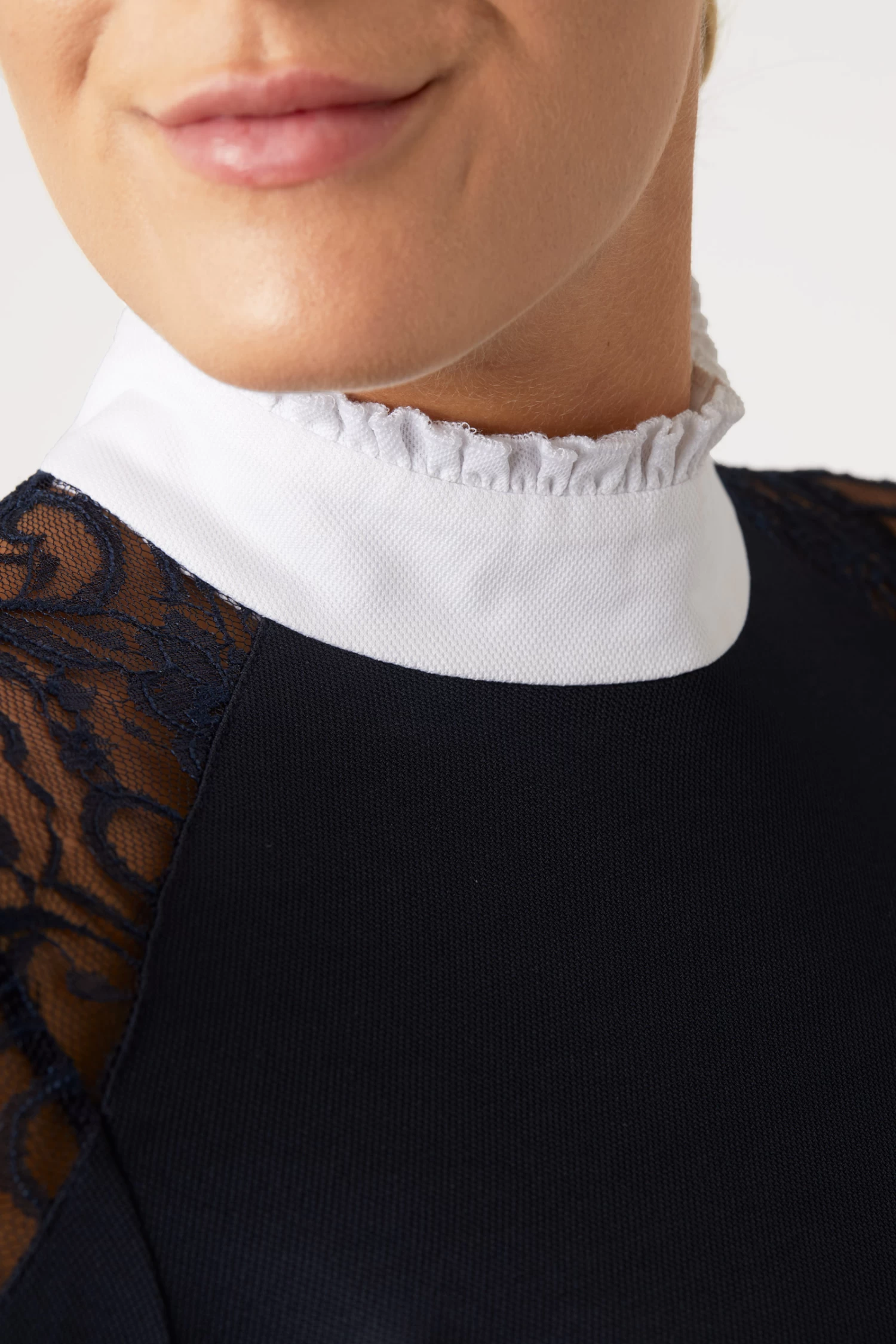 Horze Sylvie Women's Long Sleeve Lace Show Shirt 7 Horze Sylvie Women's Long Sleeve Lace Show Shirt - Image 5